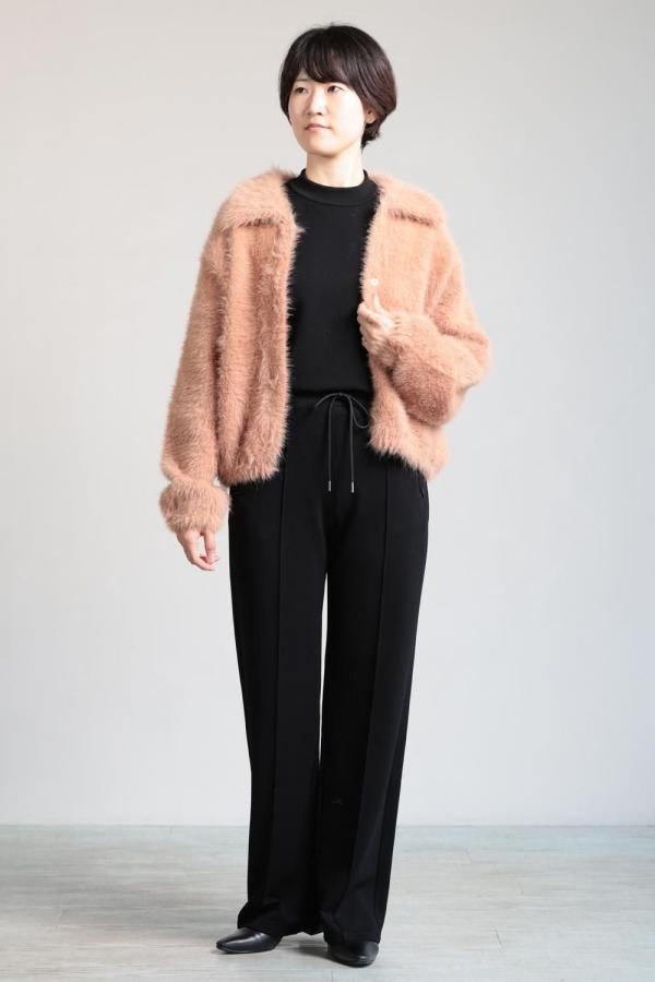 Ballsey(ボールジィ) フェザーヤーン ステンカラーカーディガン