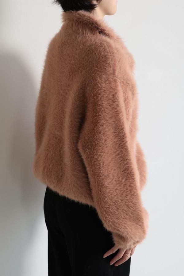 Ballsey(ボールジィ) フェザーヤーン ステンカラーカーディガン