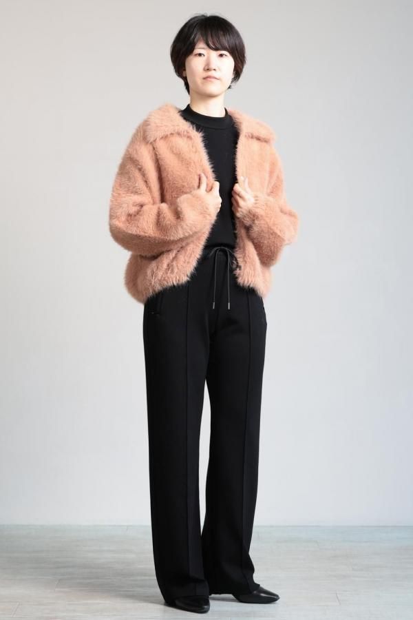 Ballsey(ボールジィ) フェザーヤーン ステンカラーカーディガン