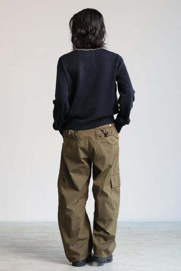 MUVEIL(ミュベール) スカーフ柄カーディガン - YAMAROKU