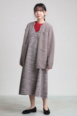 新品同様】corgi Wool100% テーラード型ニットカーディガン ニット