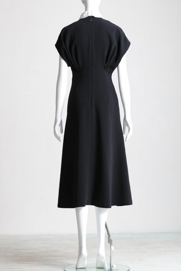 Mame Kurogouchi(マメ) Triacetate Georgette Embroidered Collar