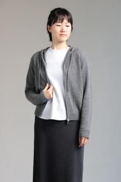 Theory(꡼) Lana Cash Zip Up Hoodie LightCharcoal