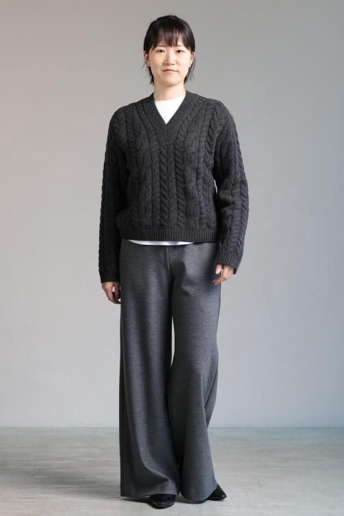 Mame Kurogouchi(マメ) Lace Stripe Knitted Dress - YAMAROKU