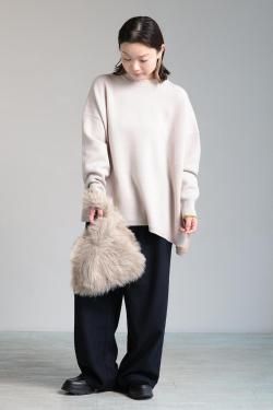 SIWALY fluid(����꡼�ե륤��) Eco Fur Knit Bag  beige