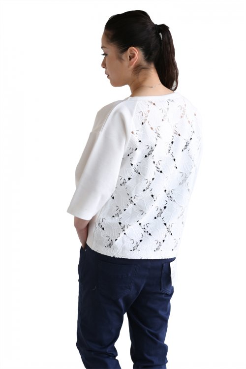 SACRA(サクラ) BACK LACE カットソー【SG161021】 OFF WHITE | SACRA