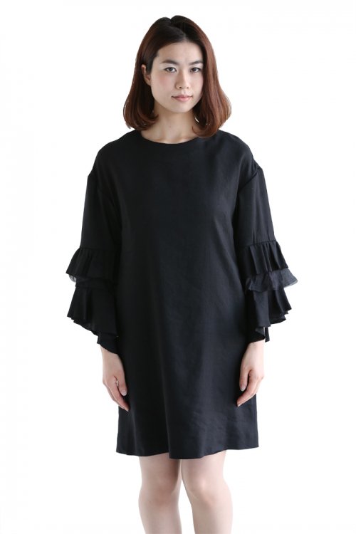 muller of yoshiokubo(ミュラーオブヨシオクボ) Frilled sleeve dress ...