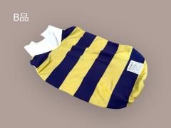 <img class='new_mark_img1' src='https://img.shop-pro.jp/img/new/icons1.gif' style='border:none;display:inline;margin:0px;padding:0px;width:auto;' />(B品)ラガーシャツ 薄手ポンチニット マスタード×バイオレット Lサイズ