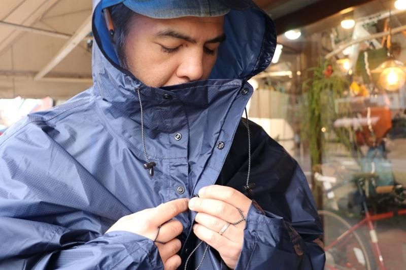 FAIRWEATHER* packable rain poncho (navy) - BLUE LUG ONLINE STORE