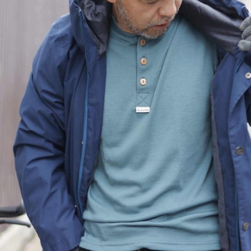 ACLIMA / アクリマ】WARMWOOL GRANDAD SHIRT / ウォームウール グラン