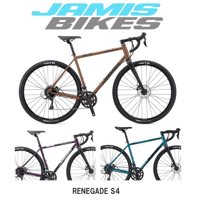 【2024年モデル】JAMIS（ジェイミス） RENEGADE S4（レネゲイド S4）クロモリ グラベルロード ツーリング -  中古スポーツ車・中古自転車・新車 京都の自転車販売 オンラインショッピング| サイクルショップエイリン