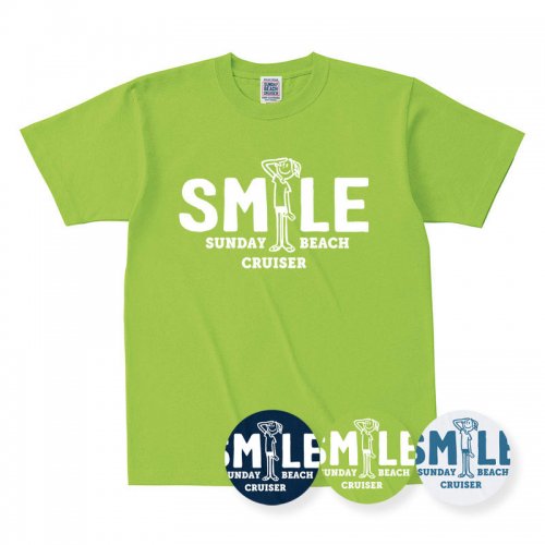 SMILE MILEY ヘビーウェイト半袖 -鎌倉の小さなＴシャツとバッグの