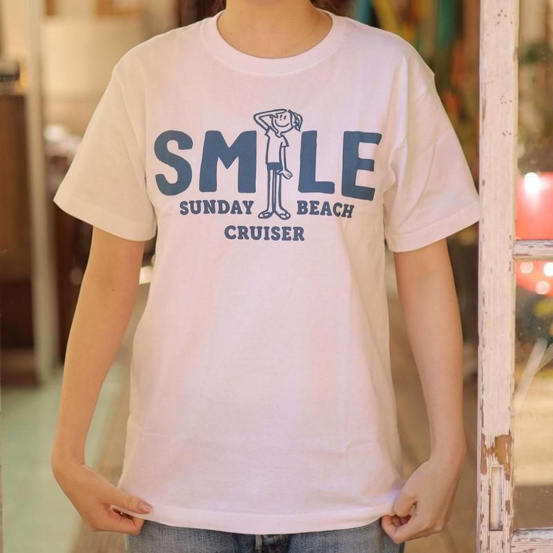 ベイクルーズ　スマイル　Tシャツ 楽天市場】アウトレット!!スマイリーフェイス チェックフラワー