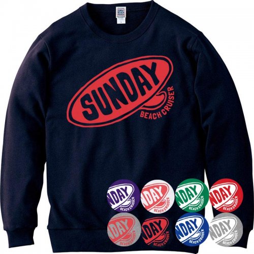 SUNDAY BORD LOGO 裏毛スウェットトレーナー｜鎌倉の小さなTシャツと