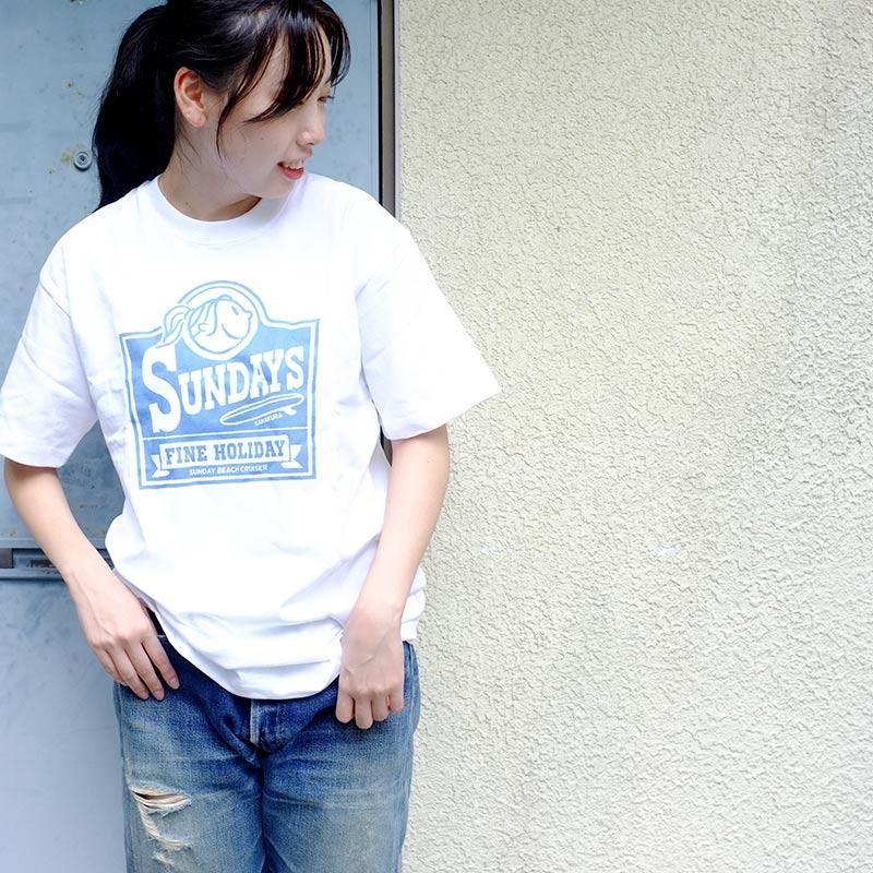 SUNDAYSヘビーウェイト半袖Tシャツ-鎌倉の小さなTシャツと
