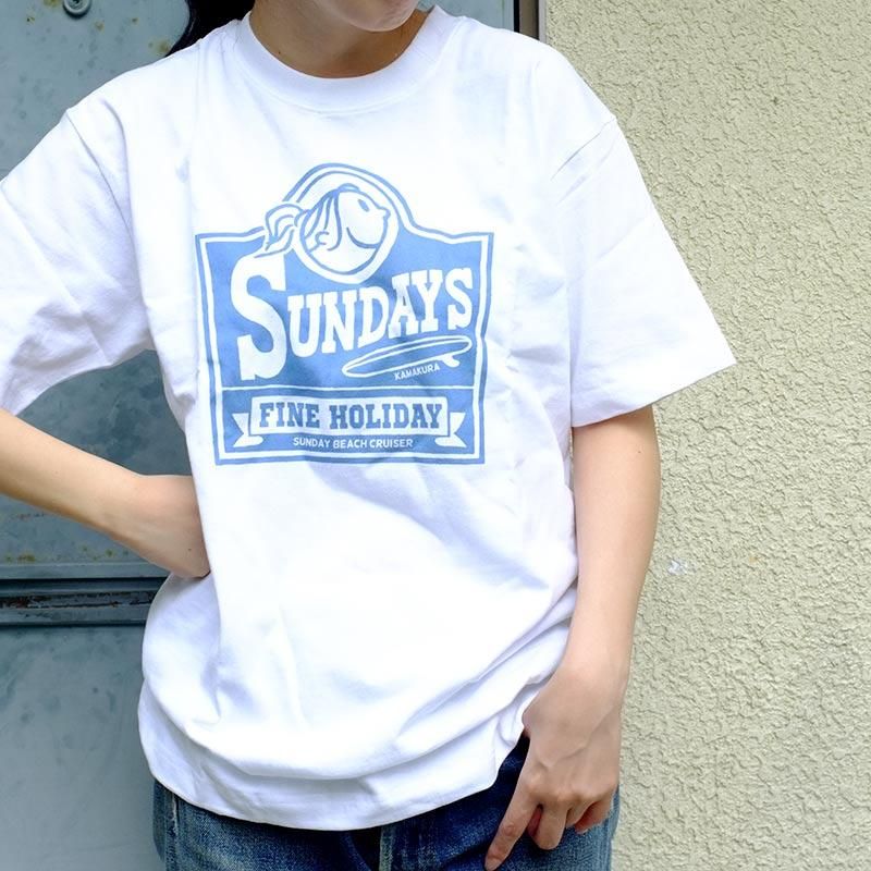 SUNDAYSヘビーウェイト半袖Tシャツ-鎌倉の小さなTシャツと