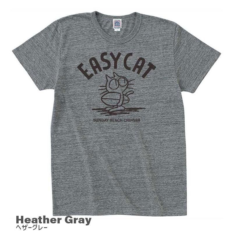 ショートートライダーEASY CAT トライブレンドヘザー半袖tシャツ