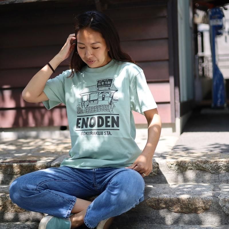 江ノ電公認コラボ 】 ENODEN ヘビーウェイト半袖Tシャツ-鎌倉の
