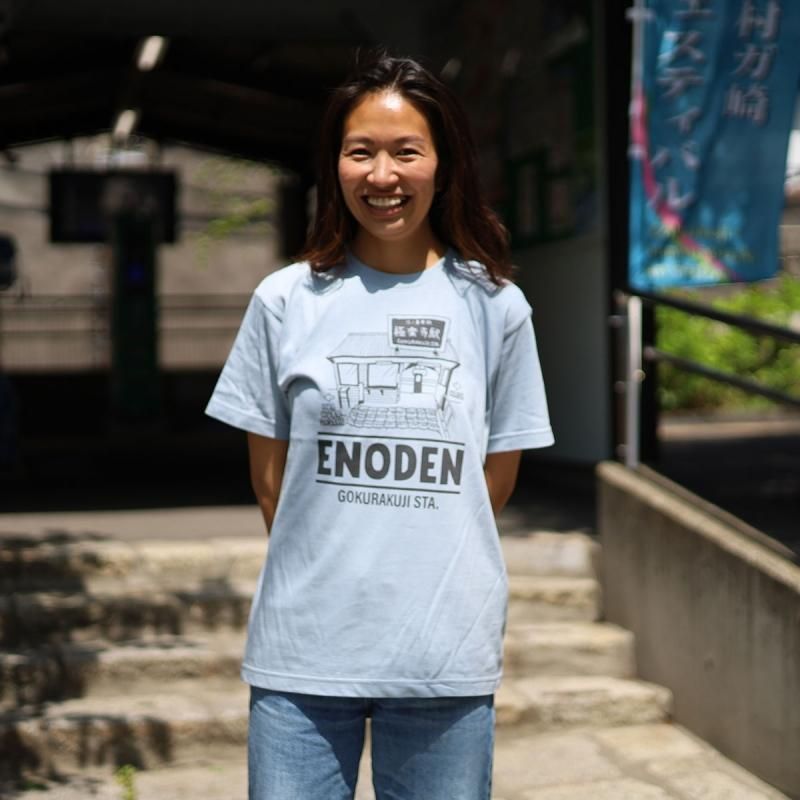 江ノ電公認コラボ 】 ENODEN ヘビーウェイト半袖Tシャツ-鎌倉の