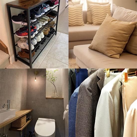 玄関、室内、衣類、カーテン、社内、家具、トイレの消臭