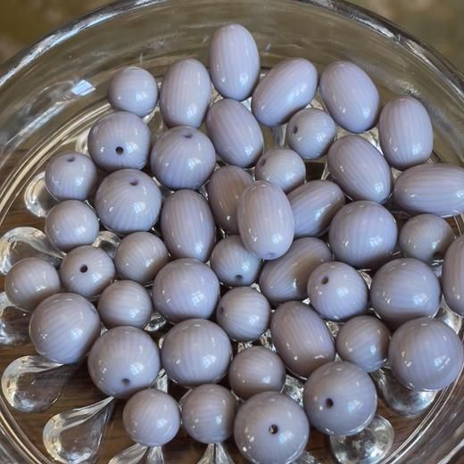 LA44 ラクトビーズ薄藤色(寒色系)うすふじいろ - シエル アクセサリー