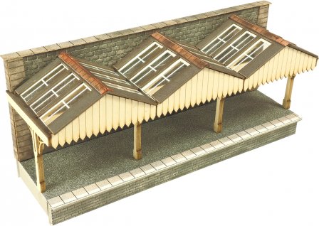 ヨーロッパの街並みペーパークラフト 1 150 ｎゲージ ヨーロッパ屋根付プラットフォーム 模型電子部品ショップ Msr