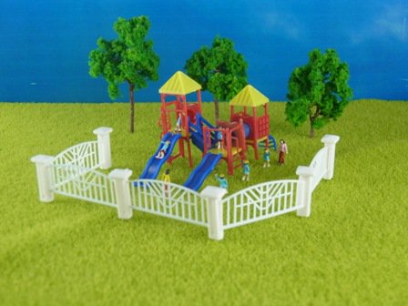 Nゲージ フィギュア 公園で遊ぶ園児たち セット