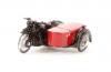 レトロバイク　BSA　オートバイ＆サイドカー　Royal Mail　レッド