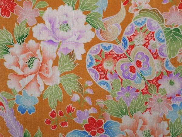 昭和レトロ きめこみパッチワーク 押し絵 色とりどりの花 額縁 芸術 - 絵画