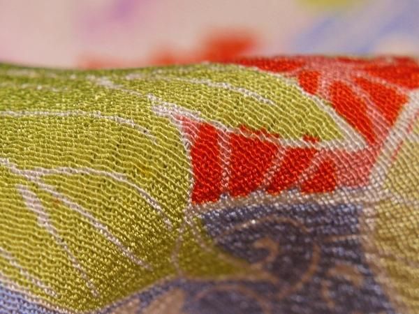 江戸縮緬、ちりめん、木綿、古布縮緬、古裂はぎれの藍器