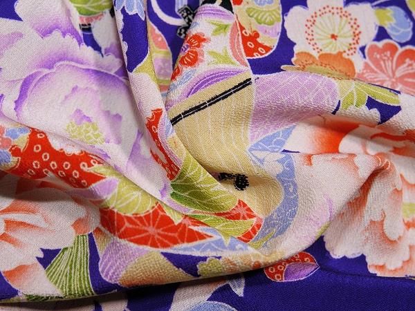 江戸縮緬、ちりめん、木綿、古布縮緬、古裂はぎれの藍器