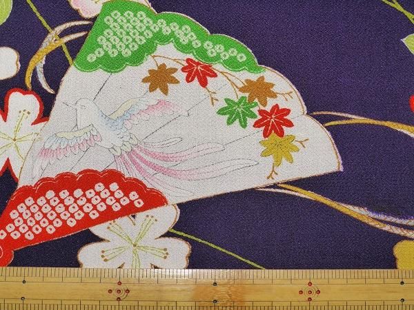 江戸縮緬、ちりめん、木綿、古布縮緬、古裂はぎれの藍器
