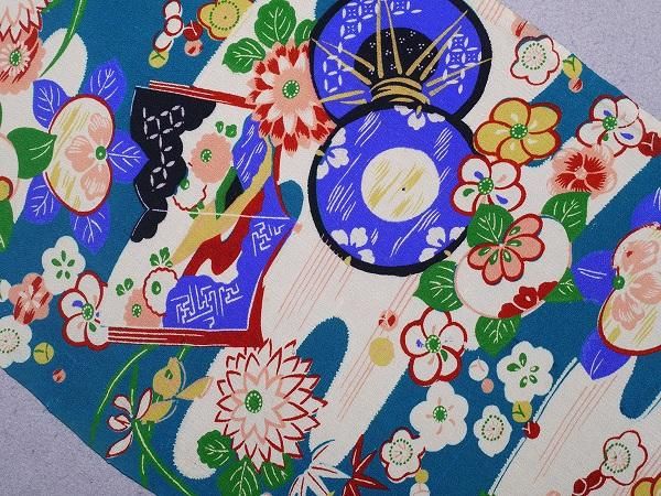 江戸縮緬、ちりめん、木綿、古布縮緬、古裂はぎれの藍器