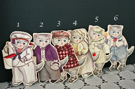 猫のヴィンテージカード  （ デッドストック ）KittyCucumber's 