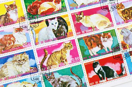猫切手16種シート（古切手）｜赤道ギニア共和国 1975年 - 欧米