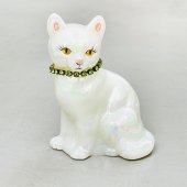 【 Fenton 】カレンダーキャット 8月のネコ（誕生石：ペリドット）
