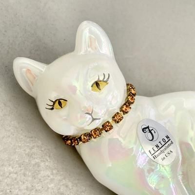 【 Fenton 】カレンダーキャット 11月のネコ（誕生石：トパーズ）｜ヴィンテージ・アンティーク- 猫雑貨、猫用品、猫と暮らすインテリアの店　La  Maison du Chat Noir La Maison du Chat Noir｜ラ・メゾン・デュ・シャノワール