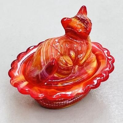 Mosser Glass】ソルトセラー（ガラス製猫のお塩入れ
