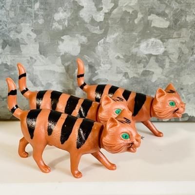 BREBA 】ボビングアニマル ドイツ製首振り人形|歩きネコ 茶トラ猫 - La