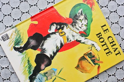 LE CHAT BOTTE”（長靴をはいた猫）｜文:Charles Perrault（シャルル・ペロー）｜猫の絵本（フランス）ブロカント・ヴィンテージ  - La Maison du Chat Noir｜ラ・メゾン・デュ・シャノワール
