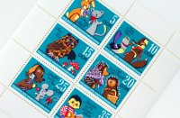 子供向TVアニメの切手6種セット｜東ドイツ（未使用外国切手・古切手）