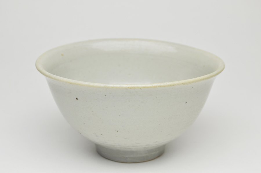 朝鮮古美術 李朝白磁茶碗 P 直径14.5cm 東H5-0903③タサチ - 陶芸