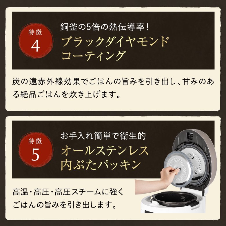 期間限定 2,000円OFFクーポン配布】発芽酵素玄米炊飯器 Premium New