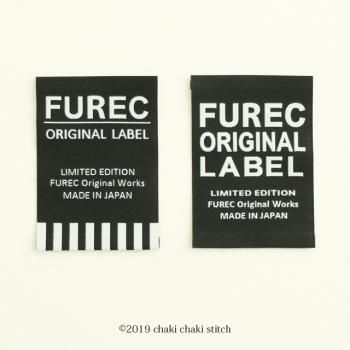 FUREC 大 しましま×ロゴ 黒