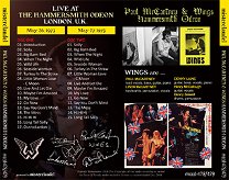 Paul McCartney u0026 Wings(ポール・マッカートニー＆ウイングス)/HAMMERSMITH ODEON 1973 【2CD】 -  コレクターズCD