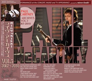Paul Mccartney ポール マッカートニー Live Archives Vol 5 2cd コレクターズcd Dvd Others Teenage Dream Record 3rd