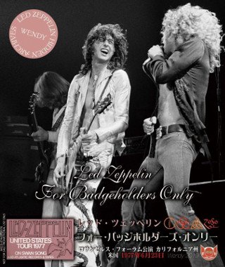 Led Zeppelin(レッド・ツェッペリン)/FOR BADGEHOLDERS ONLY 【3CD】 - コレクターズCD, DVD, &  others, TEENAGE DREAM RECORD 3rd
