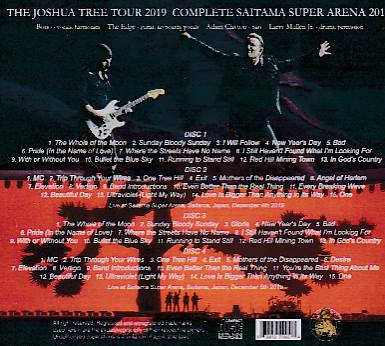 U2/THE JOSHUA TREE 2019 COMPLETE SAITAMA SUPER ARENA 【4CDR