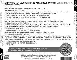 Ian Carr's Nucleus featuring Allan Holdsworth(ニュークリアス