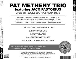 Pat Metheny Trio feat. Jaco Pastorius(パット・メセニー feat